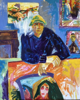 Original Gemälde "Im Atelier" - Norbert Hornig